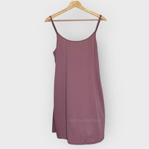 Lulus XL Mauve Pink Sleeveless Slip Dress Spaghetti Strap Lounge Nightie Cozy - Picture 1 of 5